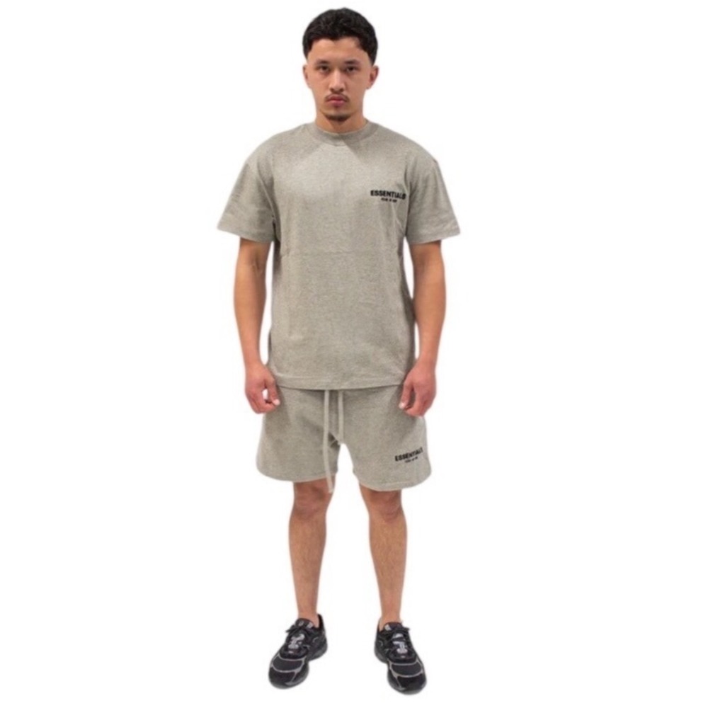 Fear of God Essentials T-Shirt Dark Oatmeal Heather Grey XXL 125BT212063F NEW